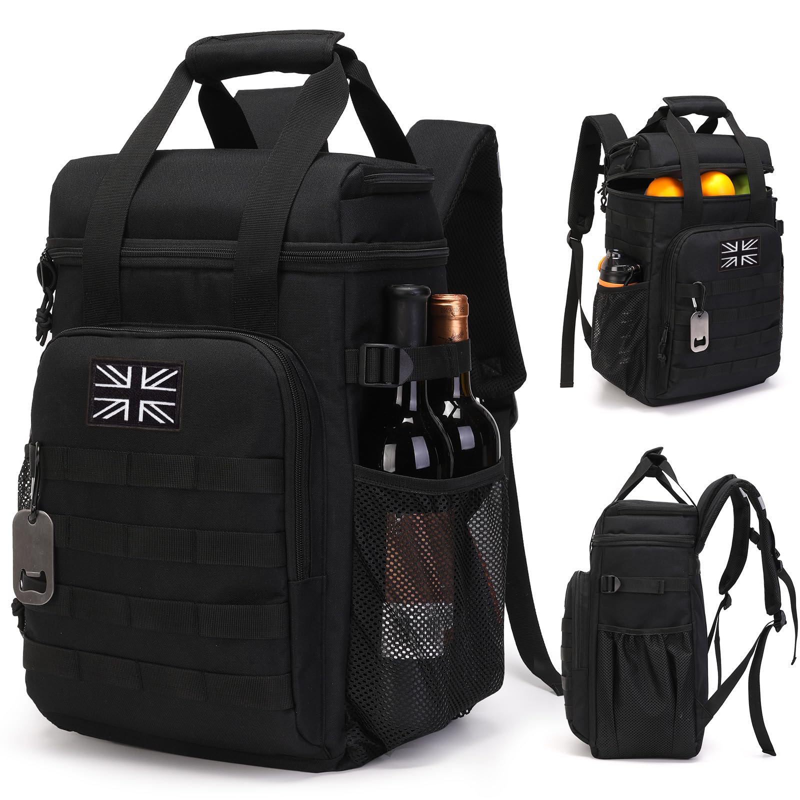 BUNNYCHIC Tactical Cooler Backpack, mOLLE-webbed insulation for lunch, not just gear
