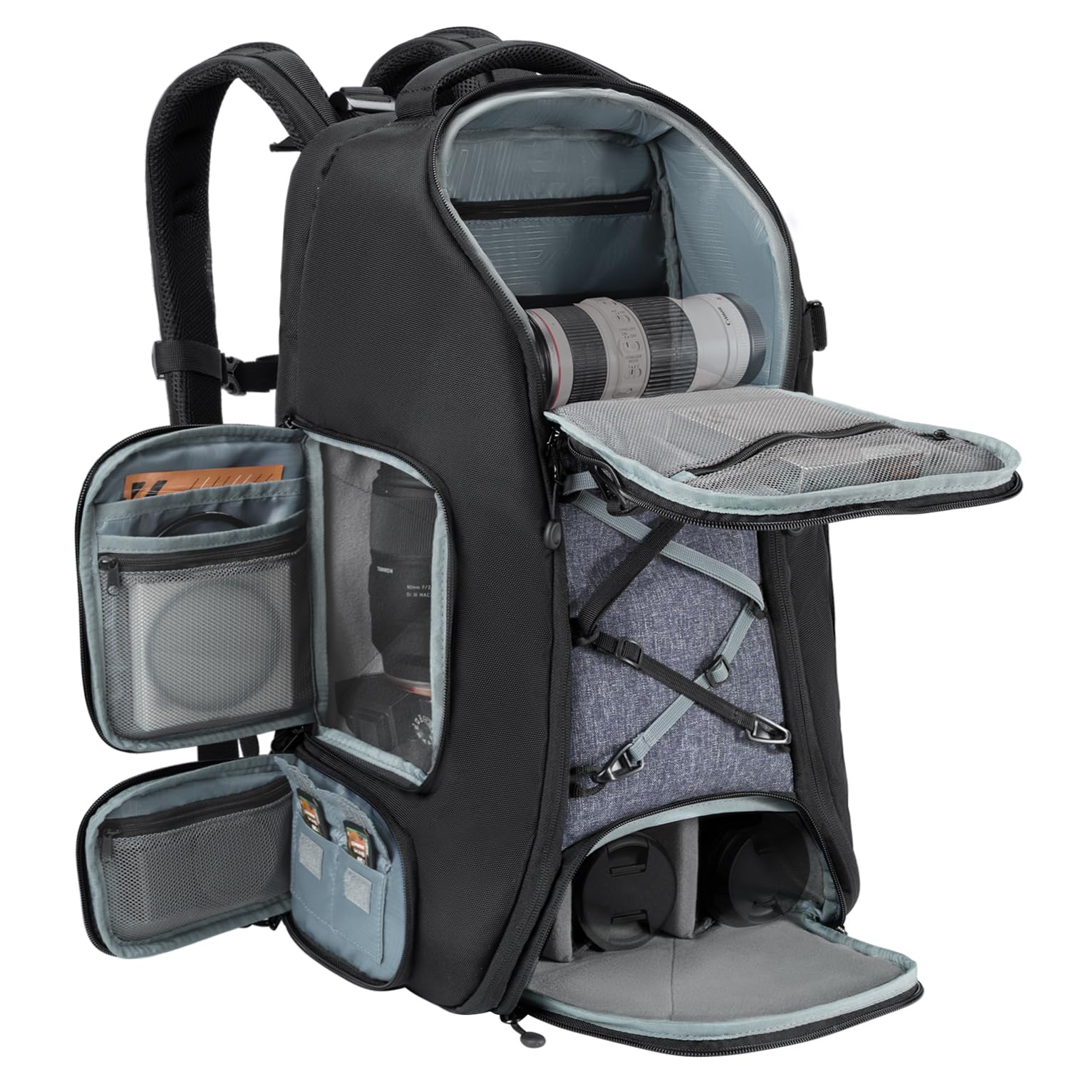 K&F CONCEPT Camera Backpack 30L, enough capacity for a full kit and the trip around it