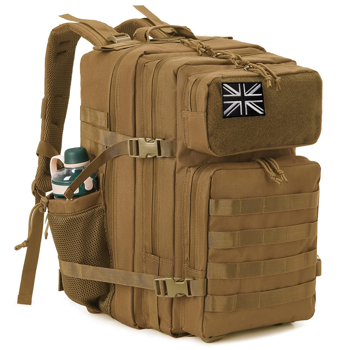 QT&QY 45L Tactical Backpack, 45-litre capacity in qt&qy's molle build (1.35 kilograms)