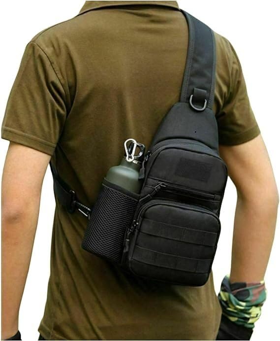 Seven-Flower MOLLE Tactical Sling Backpack, one-shoulder carry for the days you don’t need everything